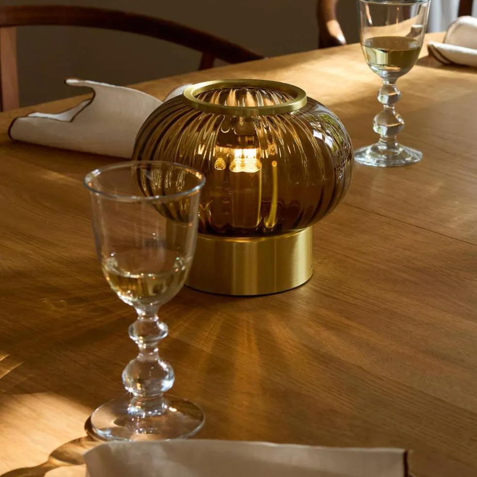 Urc bærbar bordlampe 19 cm, amber