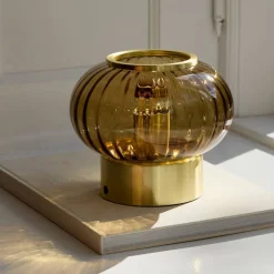 Urc bærbar bordlampe 19 cm, smoke