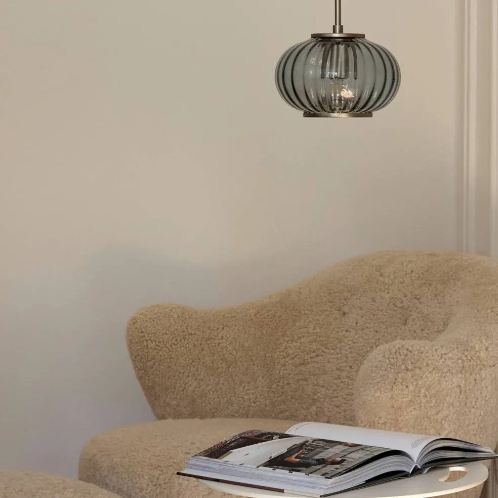 Urc taklampe 36 cm, smoke