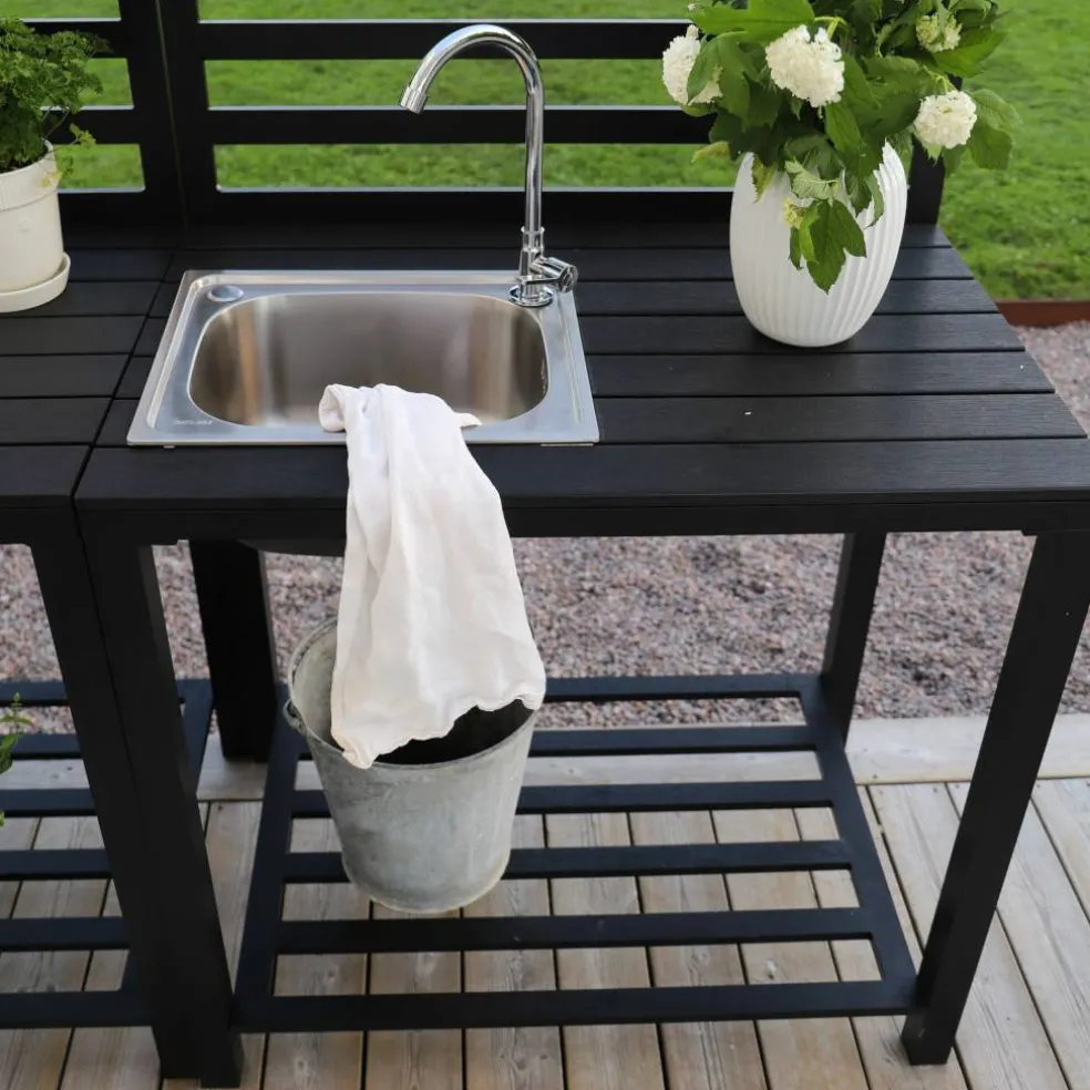 Utekjøkken modul med vask 90 x 60 cm