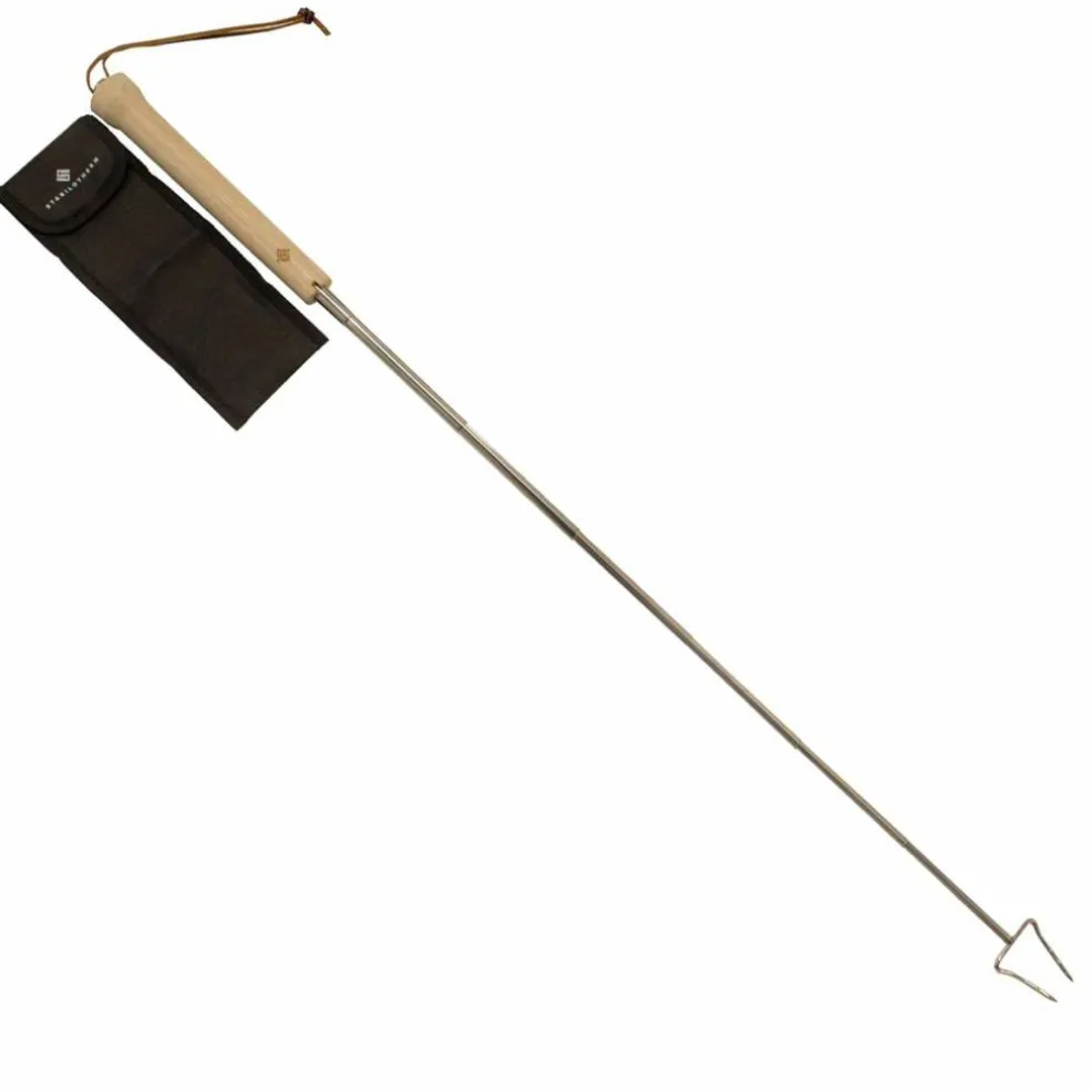 Uttrekkbar grillpinne