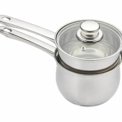Vannbadkasserolle 2-deler 16 cm Rustfritt Stål