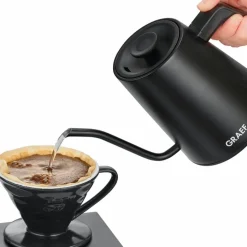 Vannkoker 0,9 liter, matt svart
