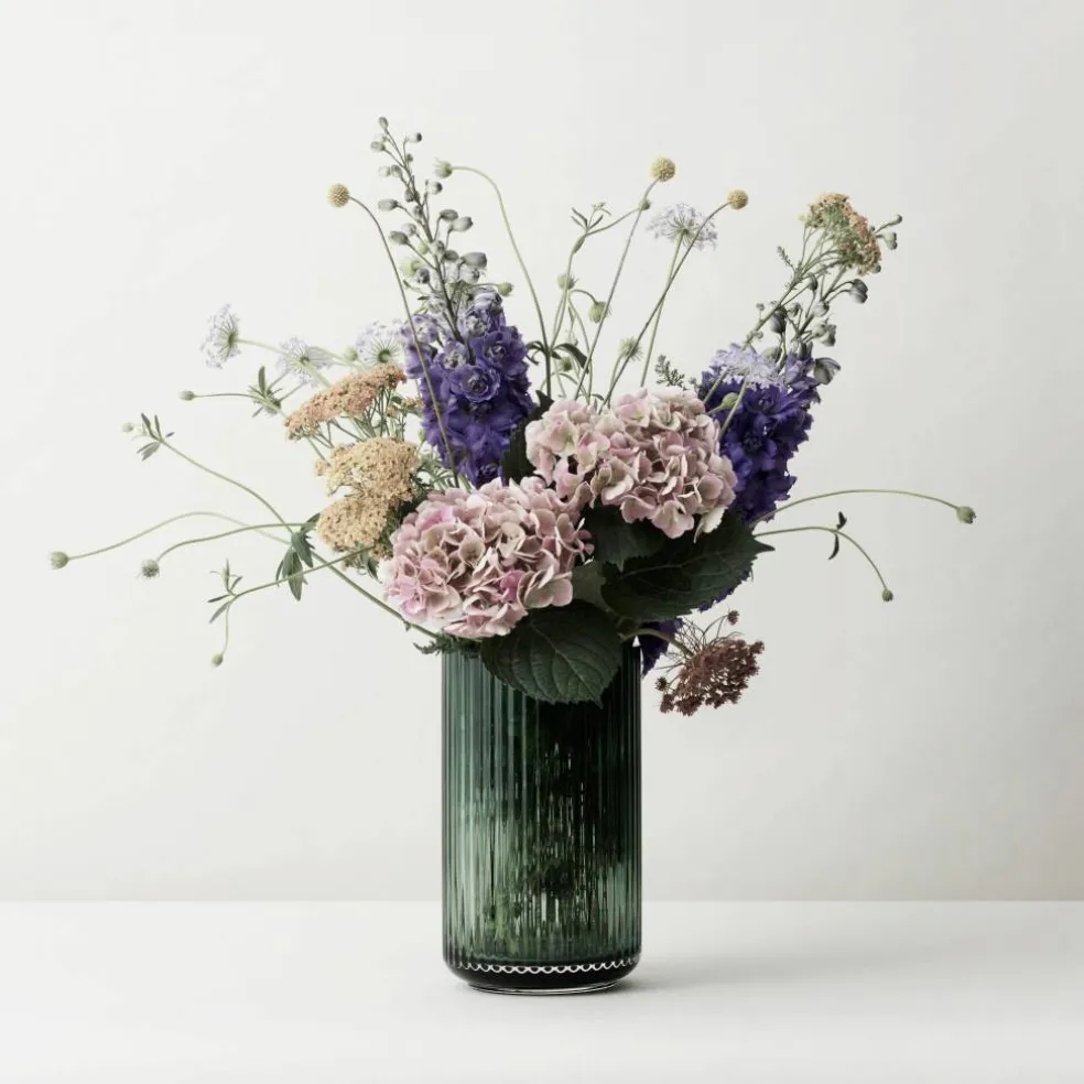 Vase 20 cm., Glass Copenhagen Green