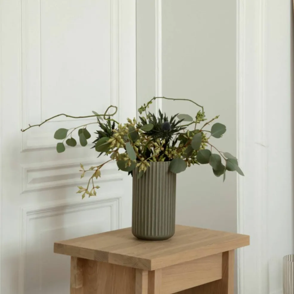 Vase 20,5 cm, olivengrønn