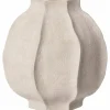 Vase steintøy 24 cm, naturhvit