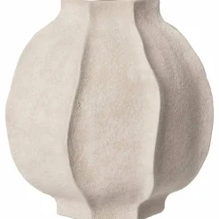 Vase steintøy 24 cm, naturhvit