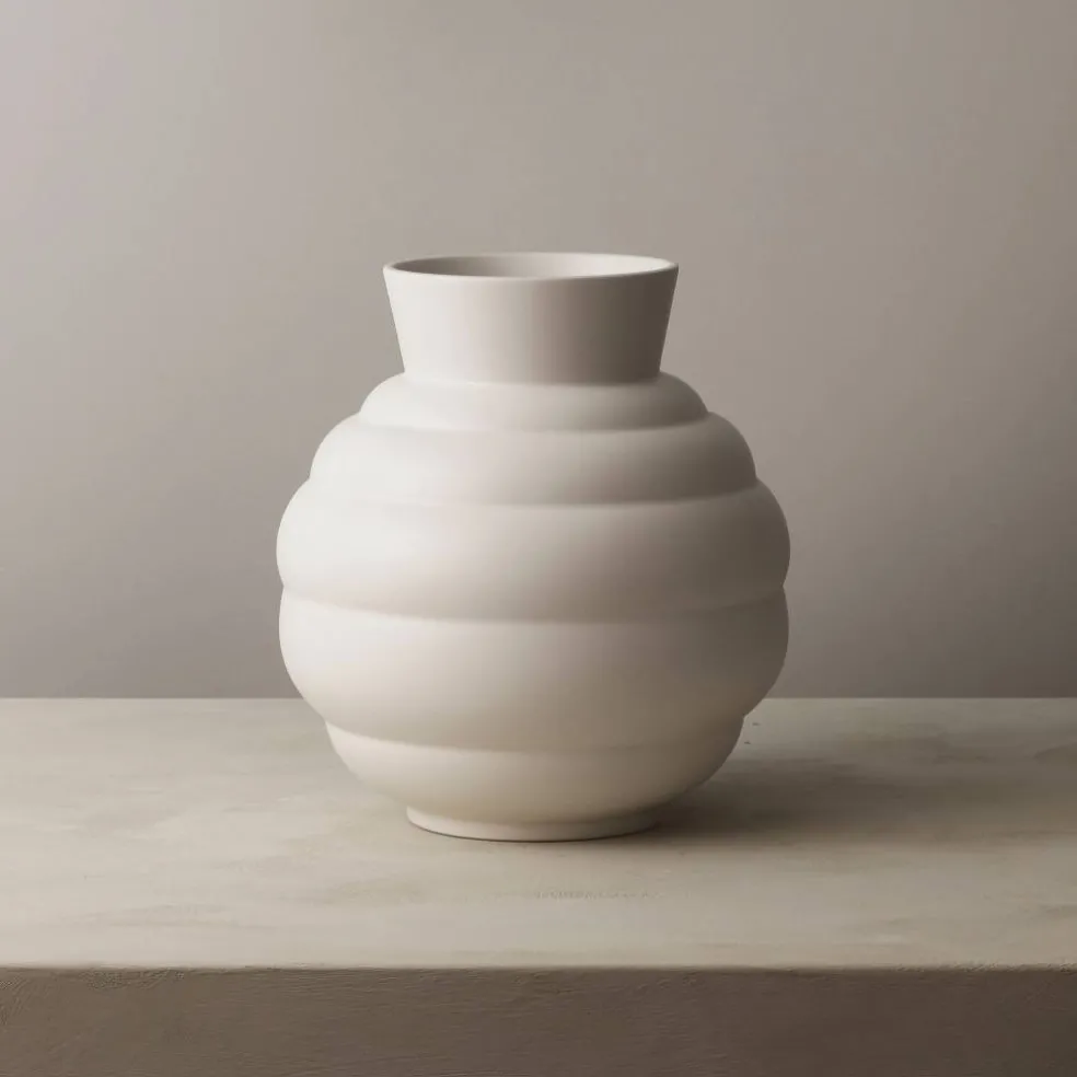 Vase Tortus Archie 23,5 cm, hvit