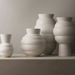 Vase Tortus Archie 23,5 cm, hvit