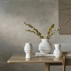 Vase Tortus Archie 23,5 cm, hvit