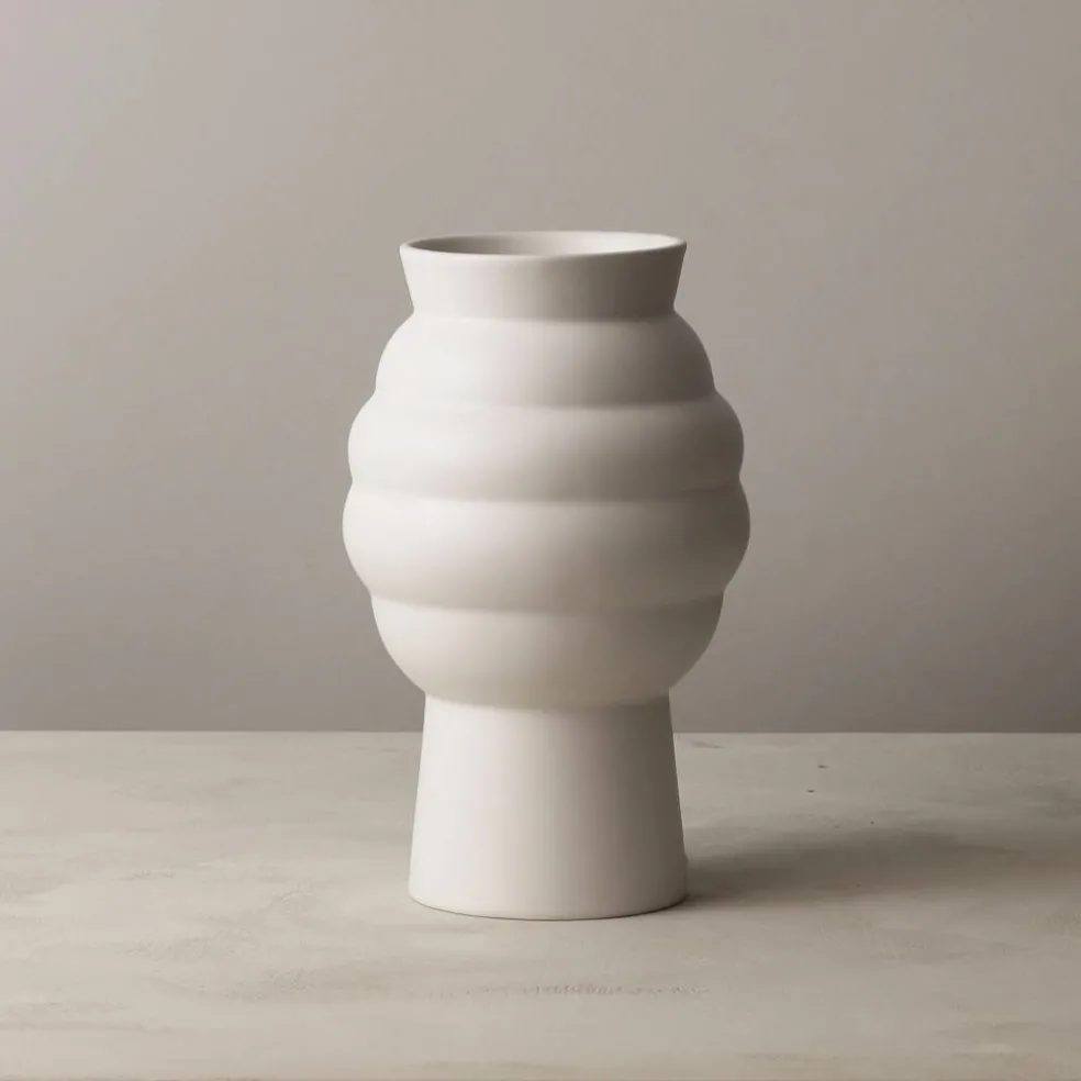 Vase Tortus Archie 23,5 cm, hvit