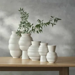 Vase Tortus Archie 23,5 cm, hvit