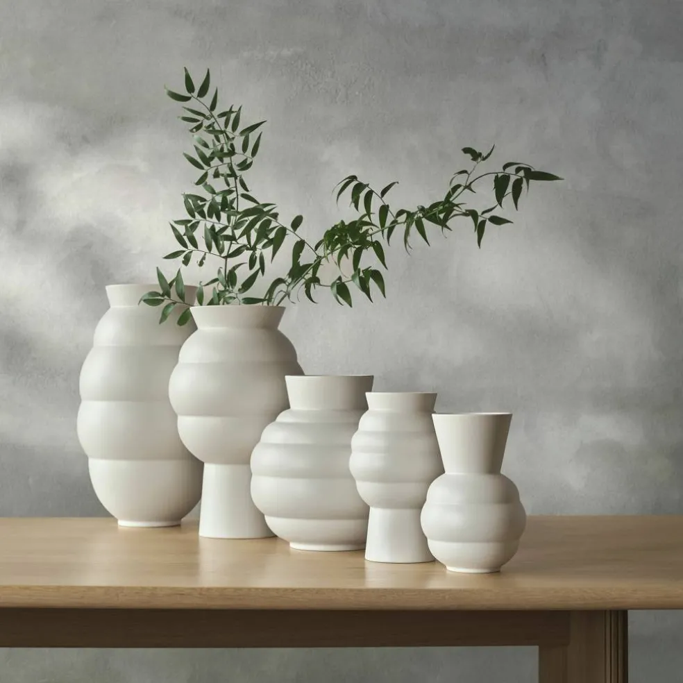 Vase Tortus Archie 23,5 cm, hvit