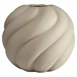 Vase Twist Ball 12 cm, sand