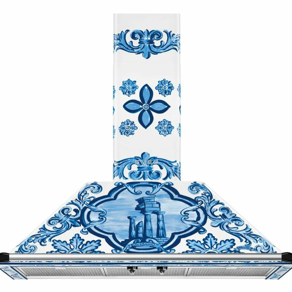 Veggmontert vifte Dolce & Gabbana Blu Mediterraneo KT90DGME 90 cm