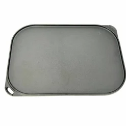 Vendbar grill- og stekeplate 40x28 cm
