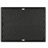 Vendbar grillplate 35 x 45,5 cm, støpejern