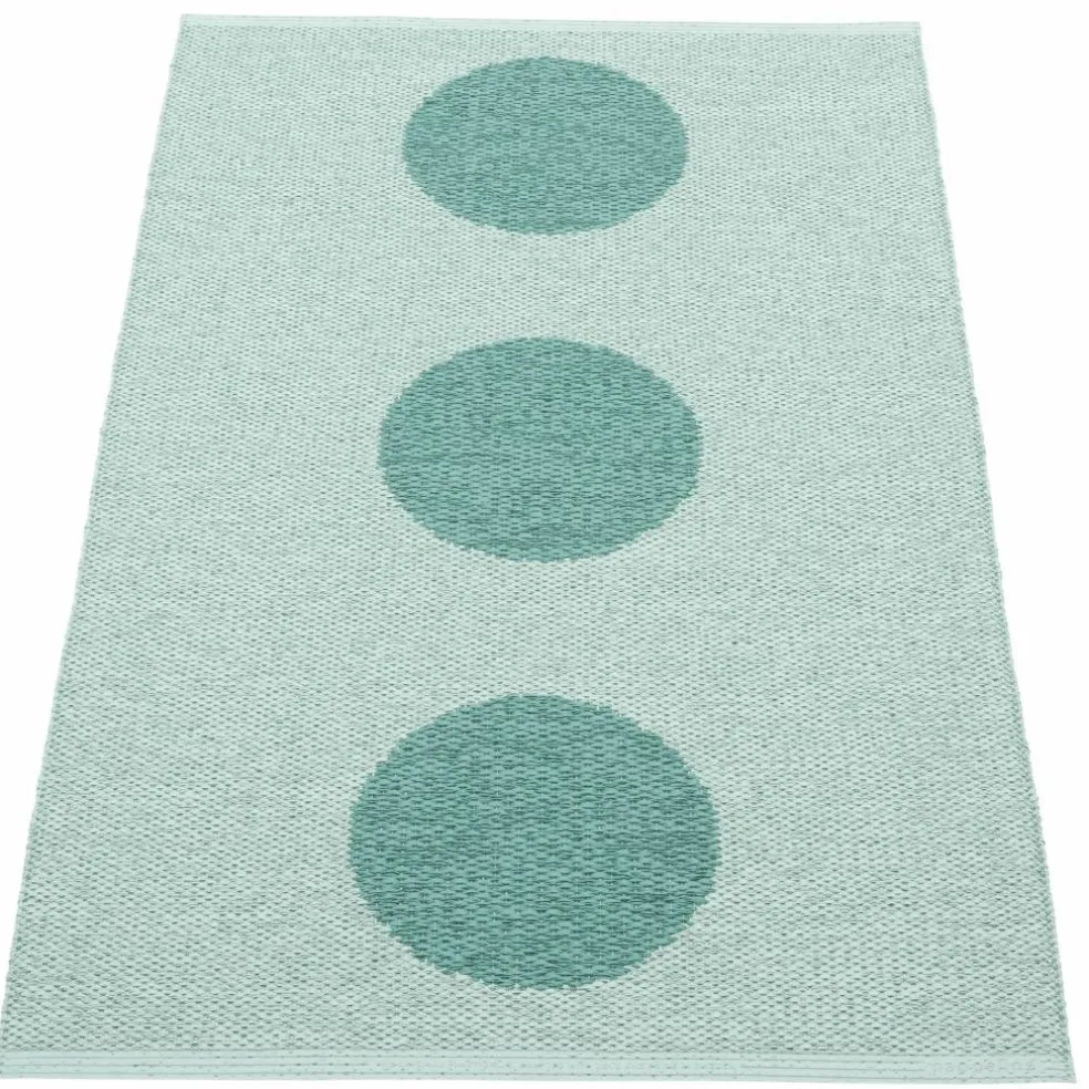 Vera Pop teppe 70 × 120 cm, jade/turquoise