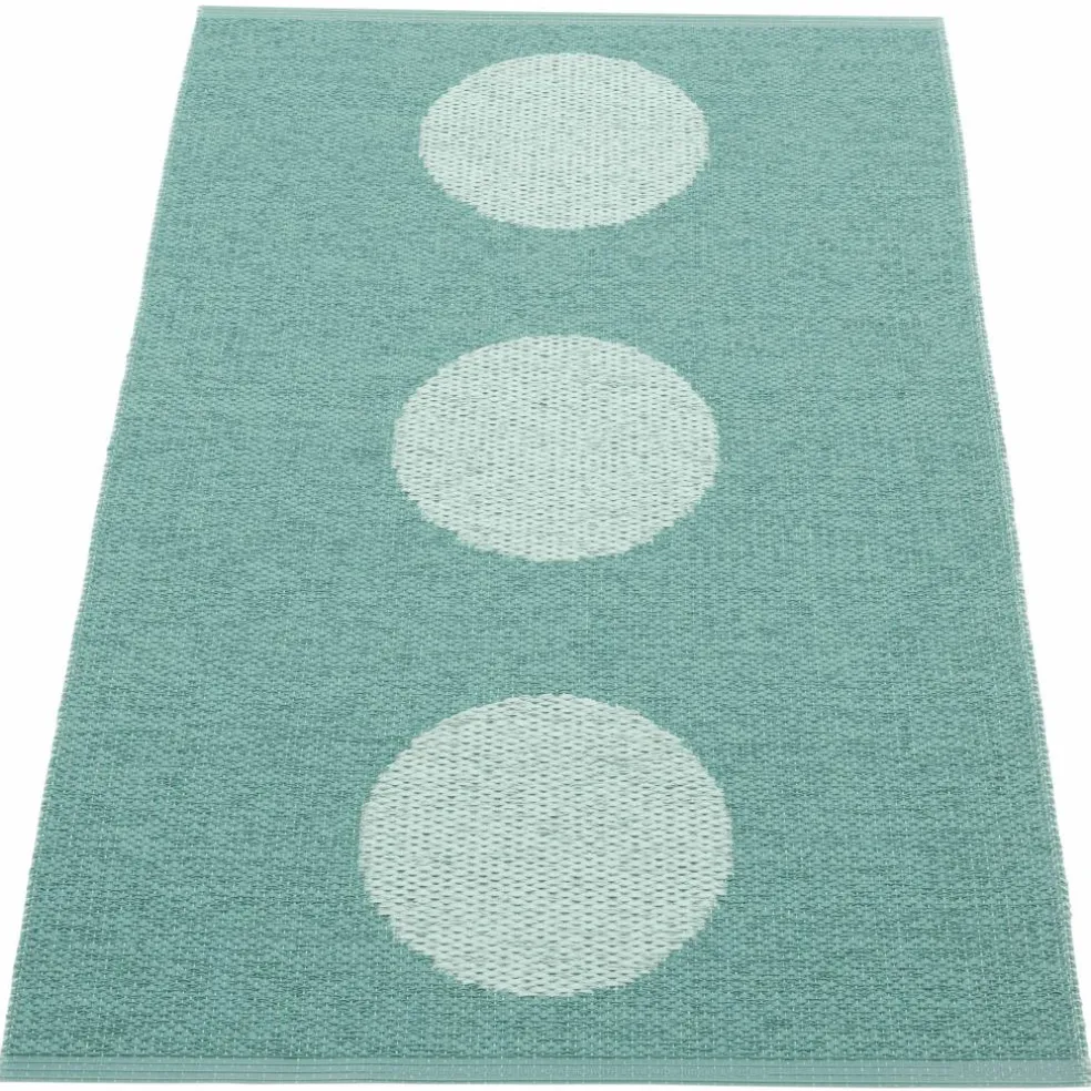 Vera Pop teppe 70 × 120 cm, jade/turquoise