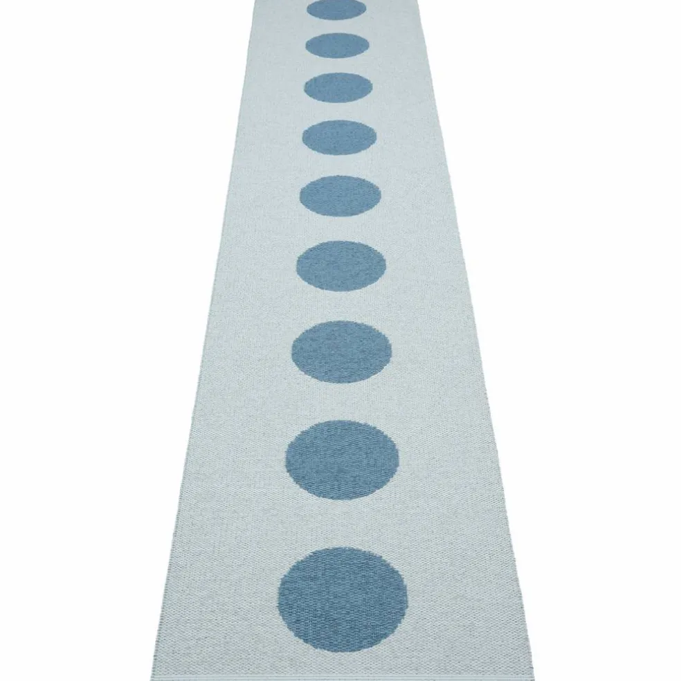 Vera Pop teppe 70 × 360 cm, jade/turquoise