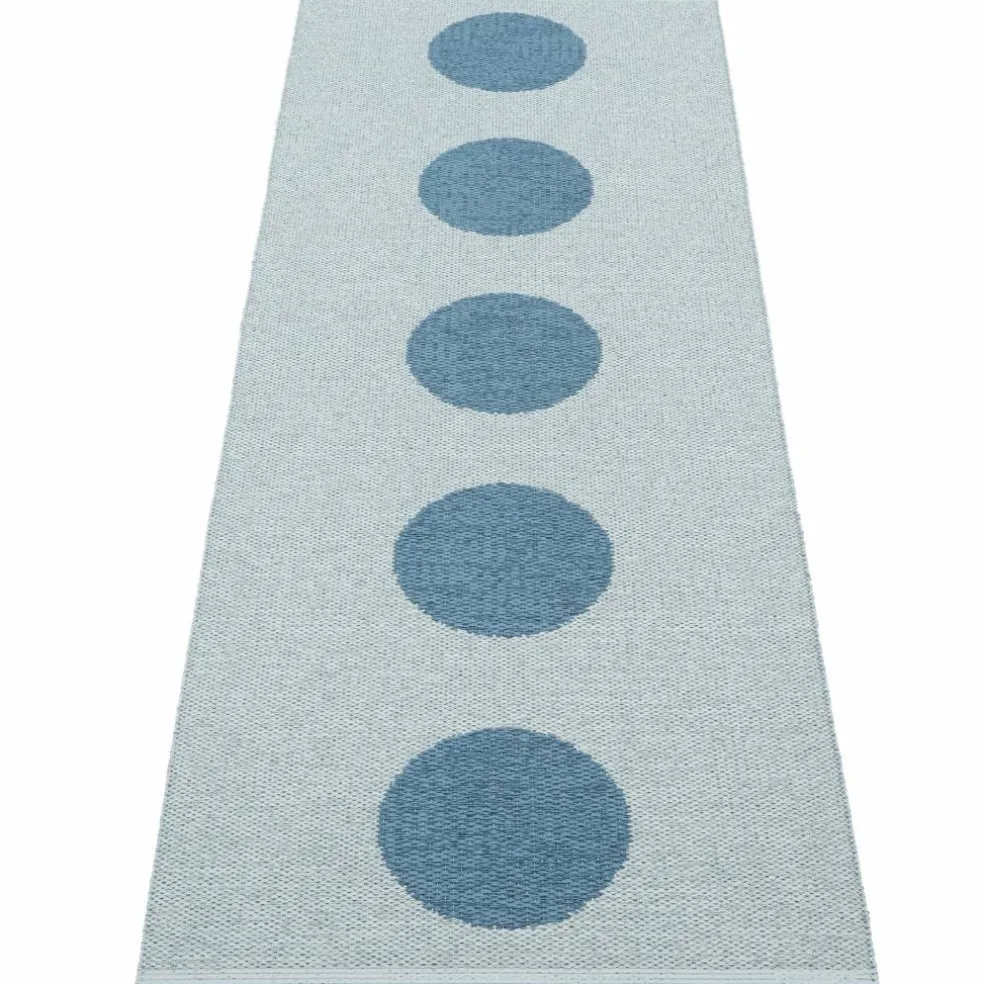 Vera Pop teppe 70 × 200 cm, jade/turquoise