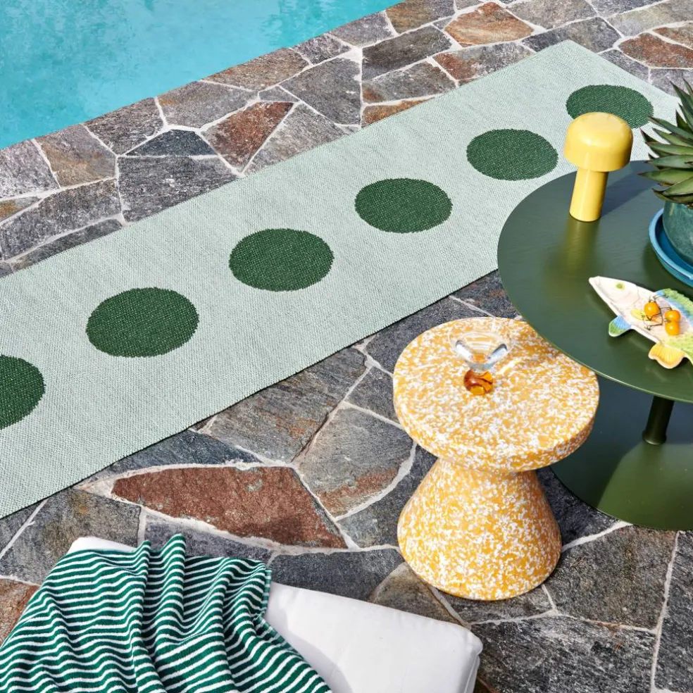 Vera Pop teppe 70 × 280 cm, leaf/misty mint