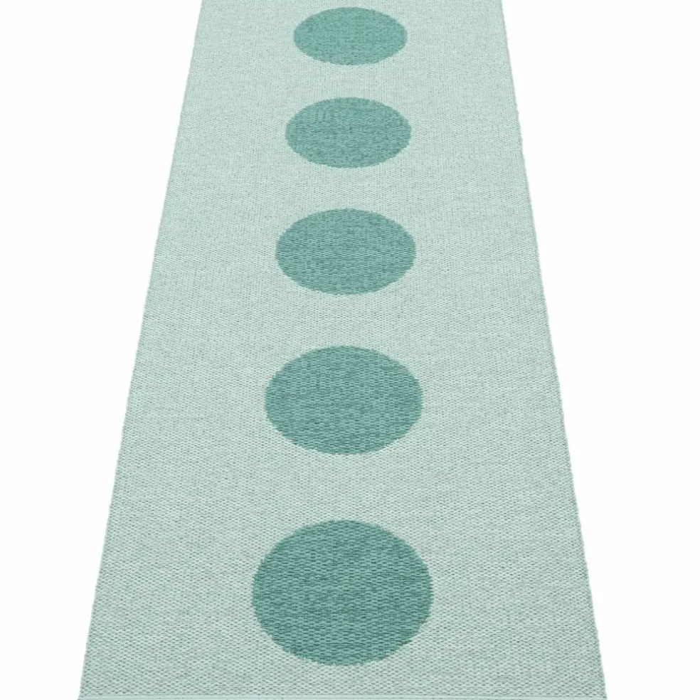 Vera Pop teppe 70 × 200 cm, leaf/misty mint