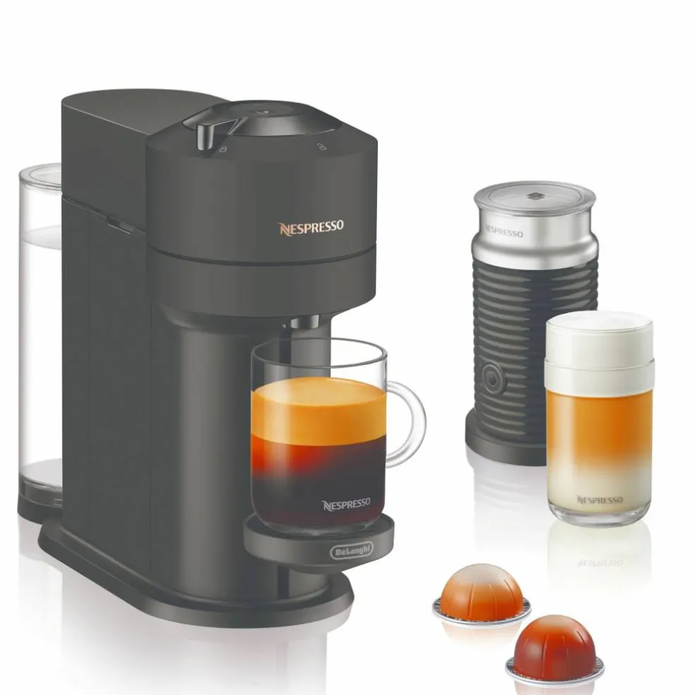 Vertuo Next Value Pack kaffemaskin og melkeskummer, svart