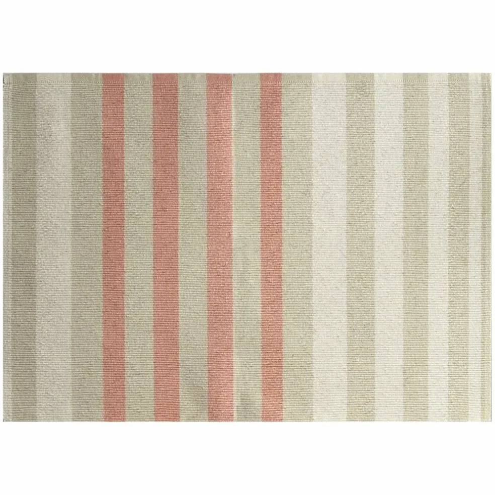 Vibeke Klint bordbrikke 33 x 48 cm, brede linjer, rød