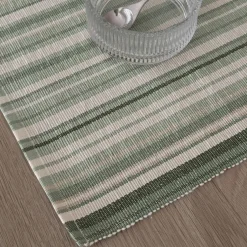 Vibeke Klint bordbrikke 33 x 48 cm, brede linjer, grønn