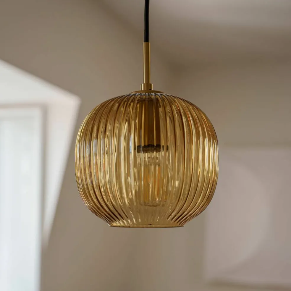 Vibra taklampe 18 cm, amber
