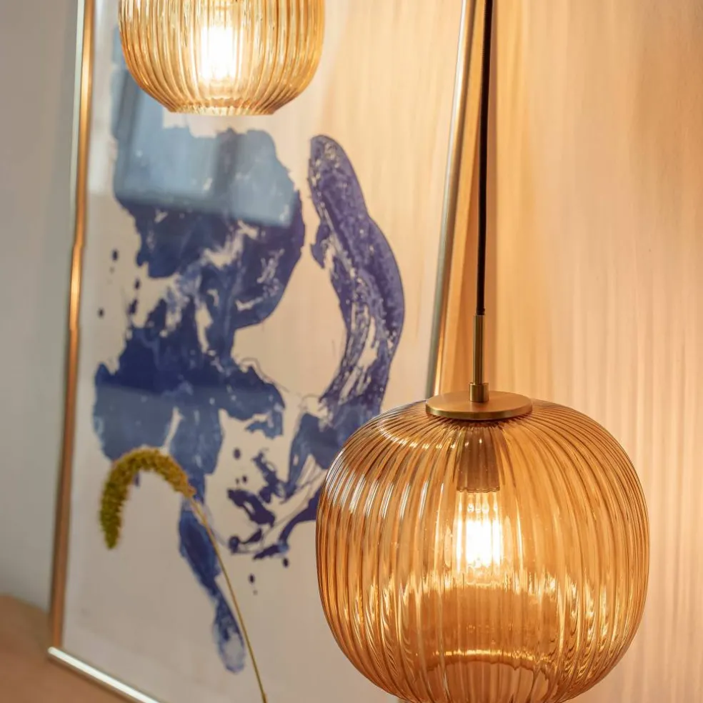 Vibra taklampe 18 cm, amber