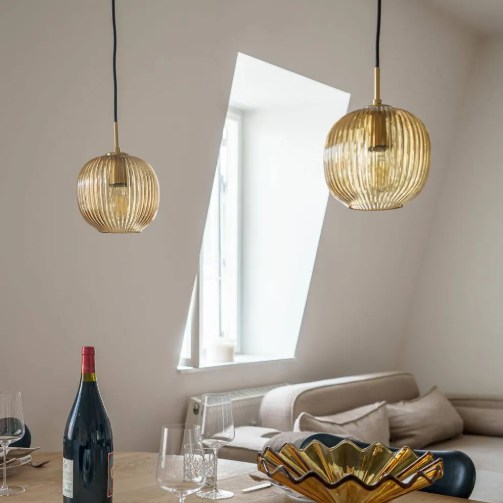 Vibra taklampe 18 cm, amber