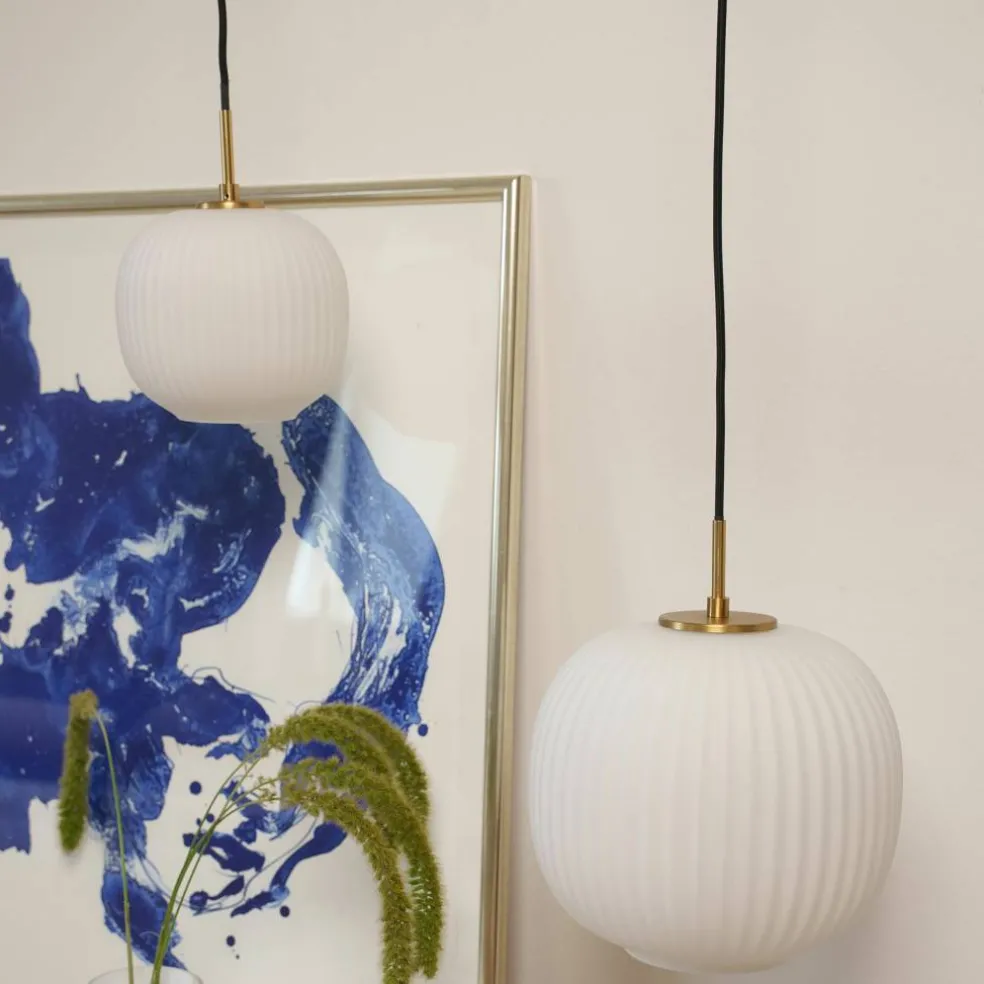 Vibra taklampe 18 cm, opal
