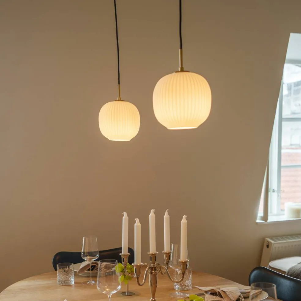 Vibra taklampe 18 cm, opal