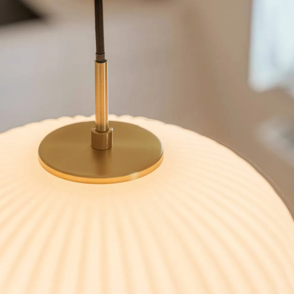 Vibra taklampe 18 cm, opal