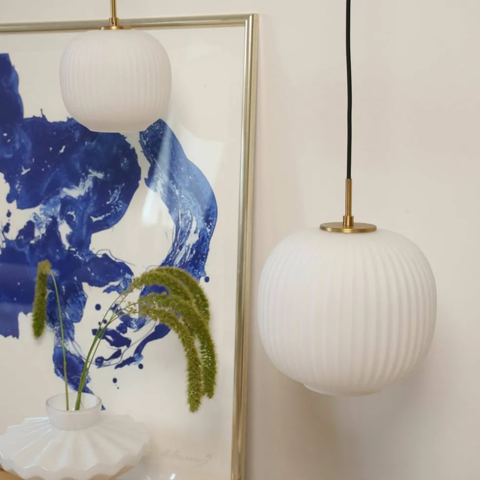 Vibra taklampe 18 cm, opal