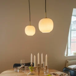 Vibra taklampe 35 cm, opal