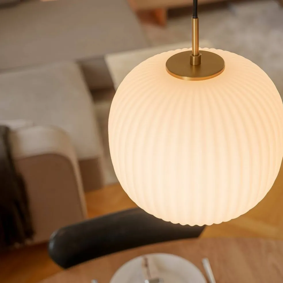 Vibra taklampe 26 cm, opal