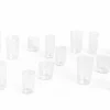Vinklet glass 4 stk (medium), klart