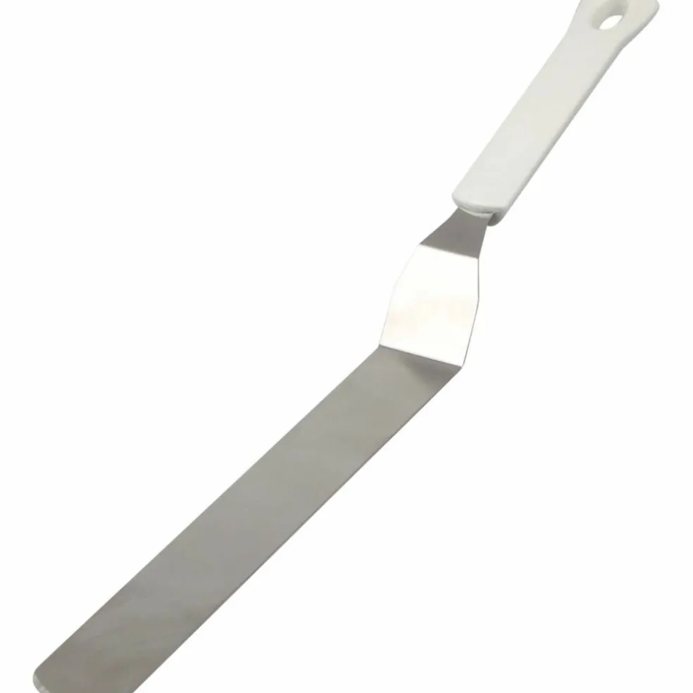Vinklet palettkniv 35 cm, hvit