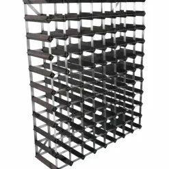 Vinstativ Påbyggingsbart 90 flasker Black Ash
