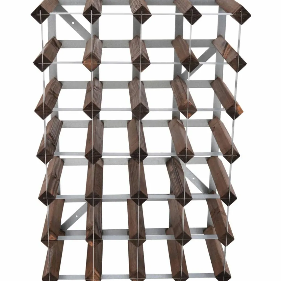 Vinstativ Påbyggingsbart 30 flasker Light Oak