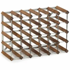 Vinstativ Påbyggingsbart 30 flasker Light Oak