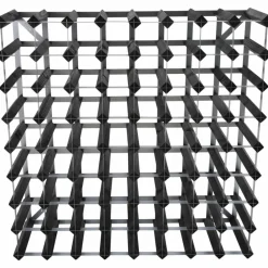 Vinstativ Påbyggingsbart 15 flasker Black Ash
