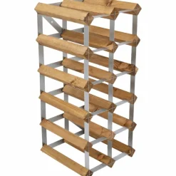 Vinstativ Påbyggingsbart 15 flasker Light Oak