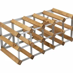 Vinstativ Påbyggingsbart 15 flasker Light Oak