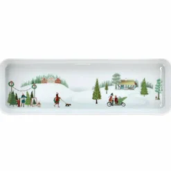 Vinter Plissé fat rektangulært, 18 x 12 cm