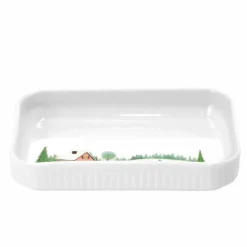 Vinter Plissé fat rektangulært, 36 x 12 cm
