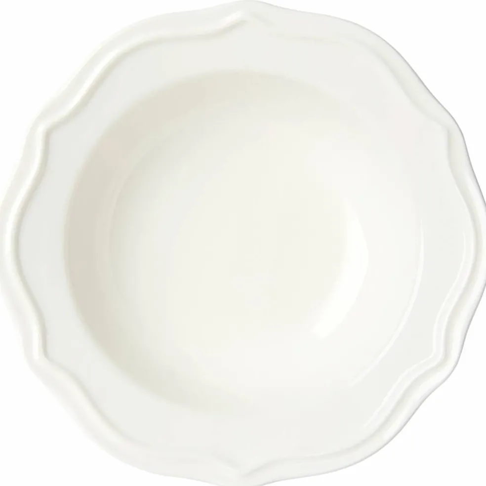 Violette skål 23 cm, hvit